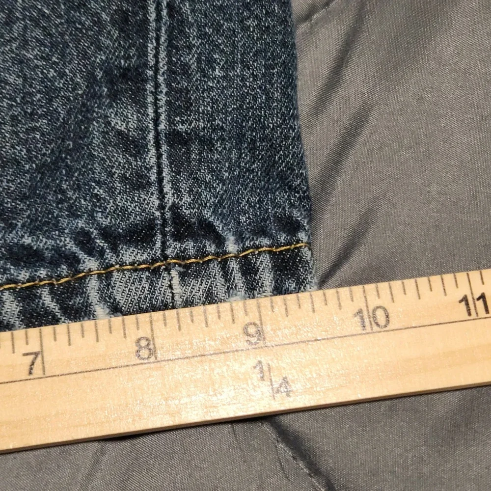 Levi's 559 Men's Jeans 46x30 Actual 44x27 Relaxed Straight Blue Denim Raw Hem